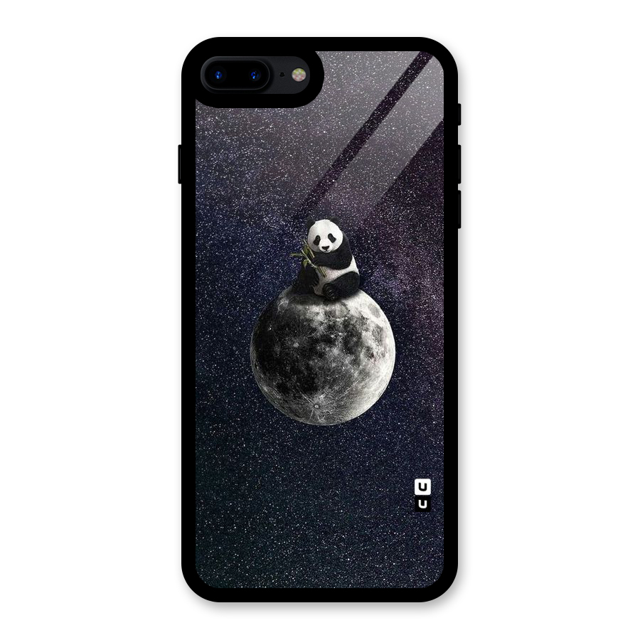 Panda Space Glass Back Case for iPhone 7 Plus