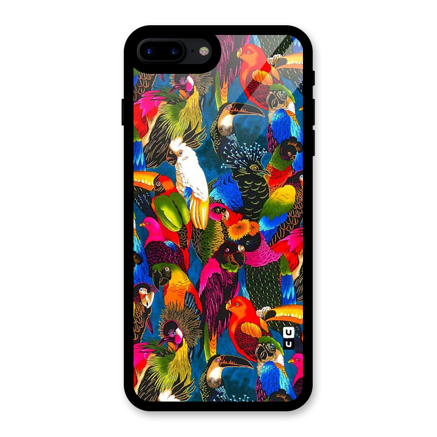 Parrot Art Glass Back Case for iPhone 7 Plus
