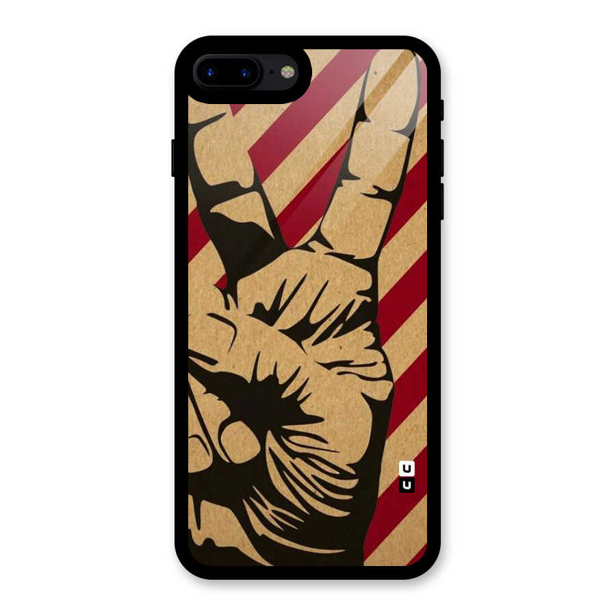 Peace Stripes Glass Back Case for iPhone 7 Plus