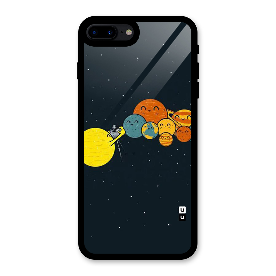 Planet Family Glass Back Case for iPhone 7 Plus