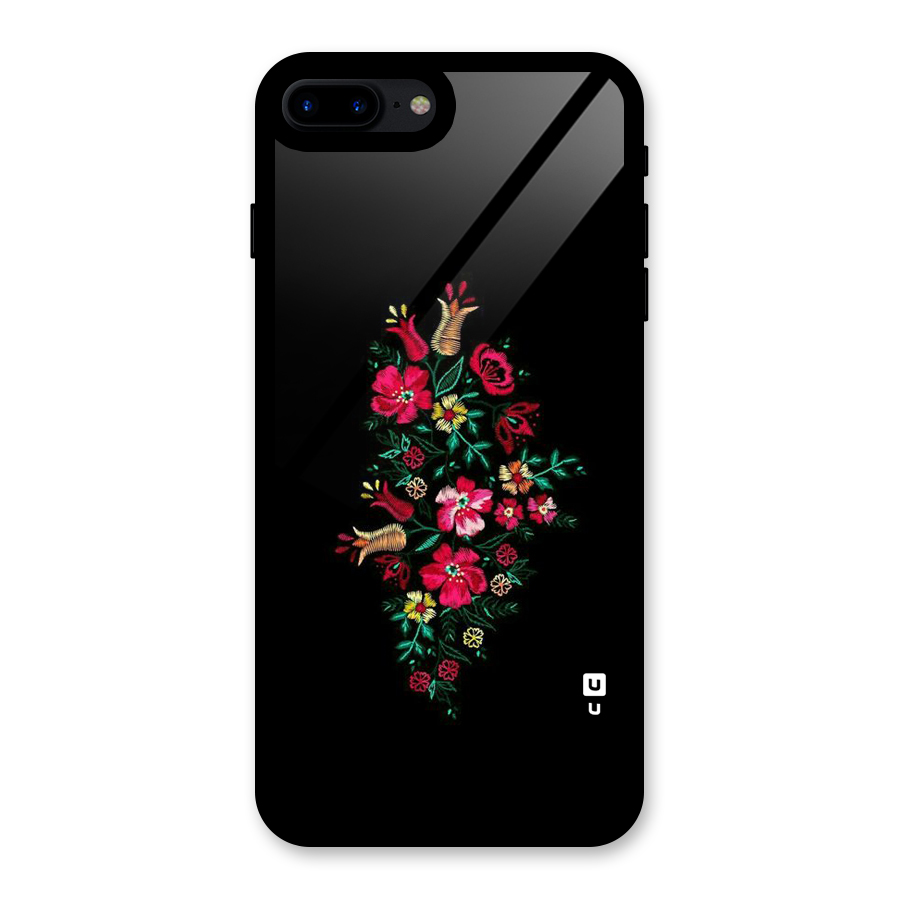 Pretty Allure Flower Glass Back Case for iPhone 7 Plus