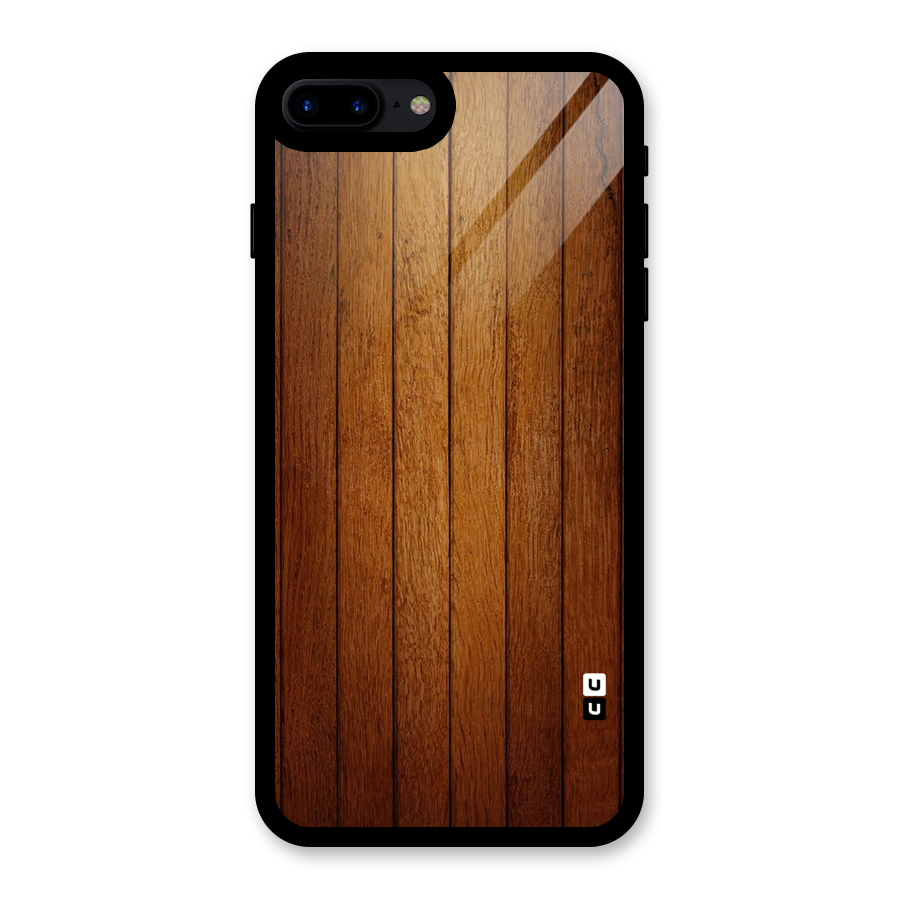 Proper Brown Wood Glass Back Case for iPhone 7 Plus