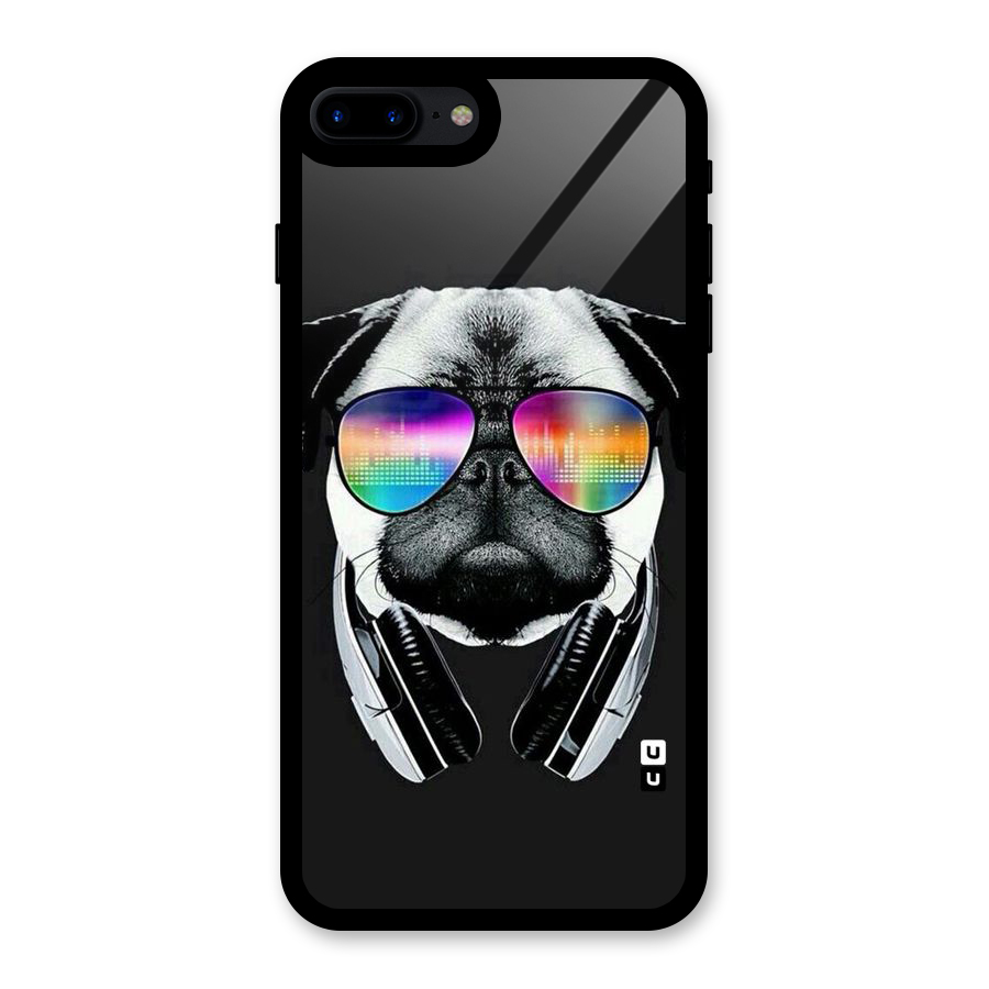 Rainbow Dog Swag Glass Back Case for iPhone 7 Plus