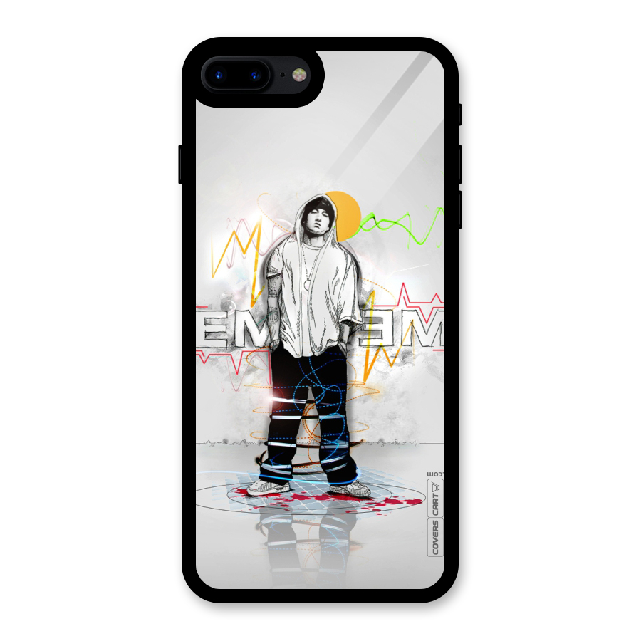 Rap King Eminem Glass Back Case for iPhone 7 Plus