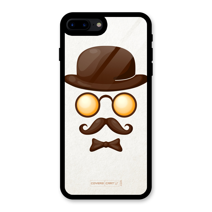 Retro Style Glass Back Case for iPhone 7 Plus