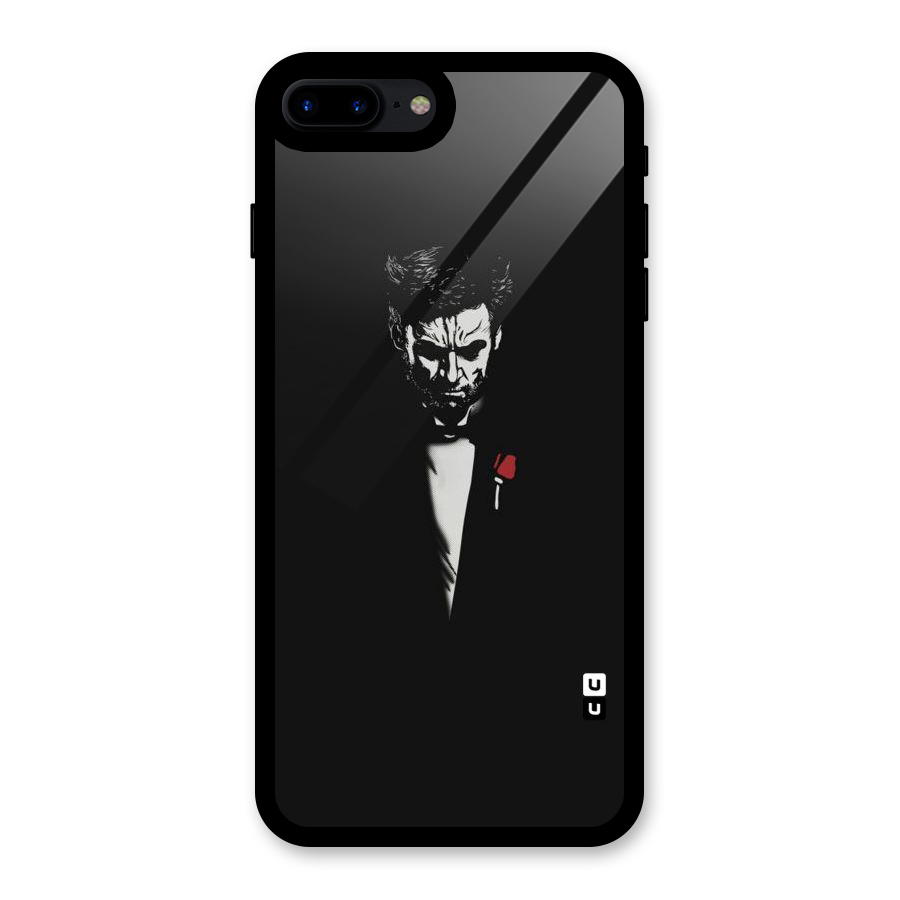 Rose Man Glass Back Case for iPhone 7 Plus