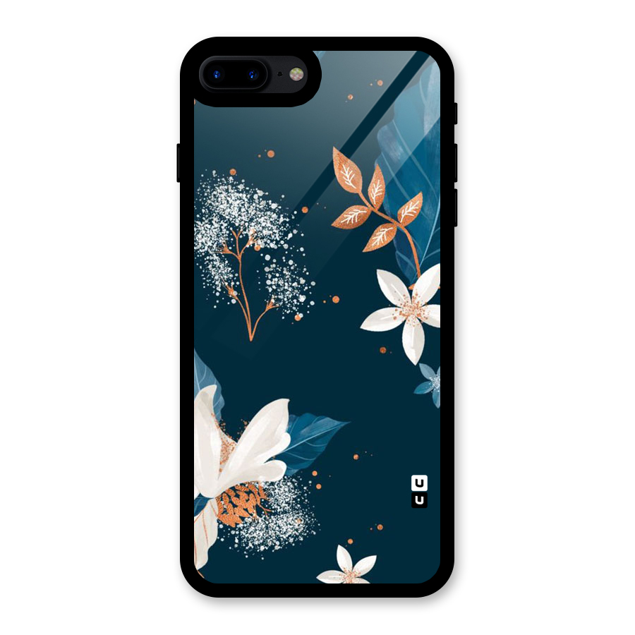 Royal Floral Glass Back Case for iPhone 7 Plus