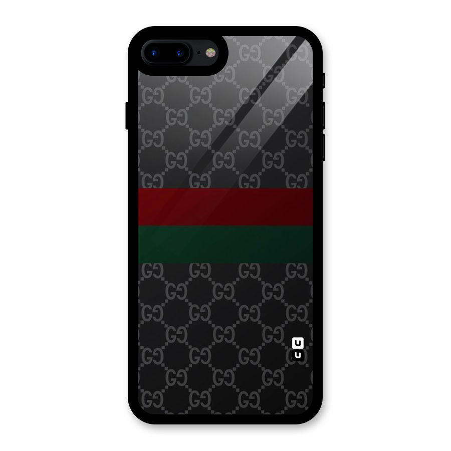 Royal Stripes Design Glass Back Case for iPhone 7 Plus