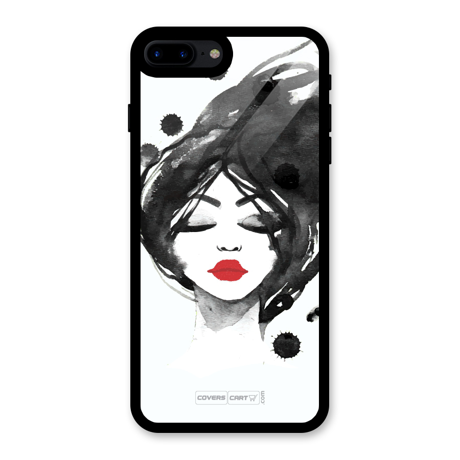 Sassy Girl Glass Back Case for iPhone 7 Plus