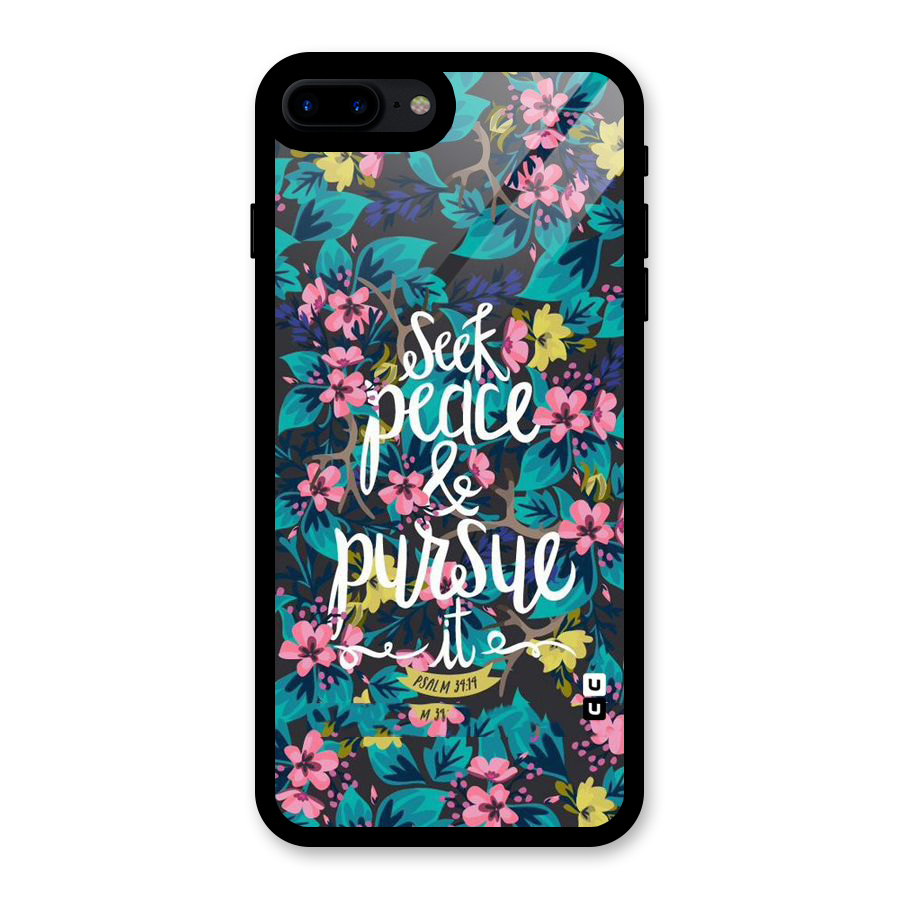 Seek Peace Glass Back Case for iPhone 7 Plus