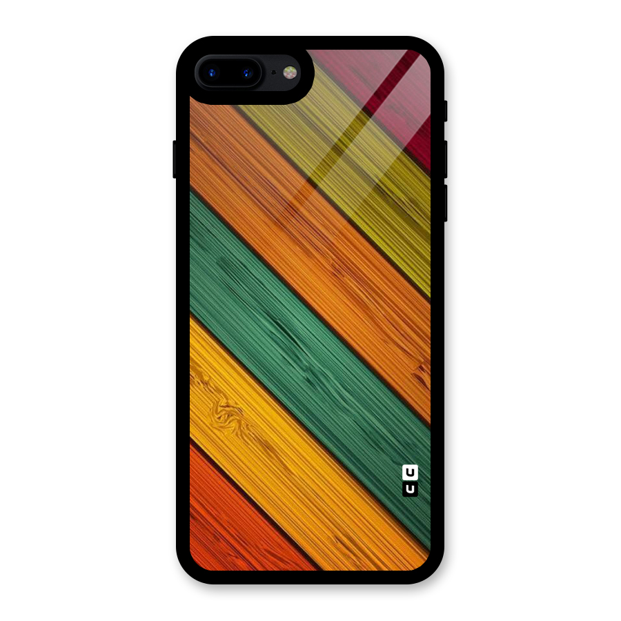 Stripes Classic Design Glass Back Case for iPhone 7 Plus