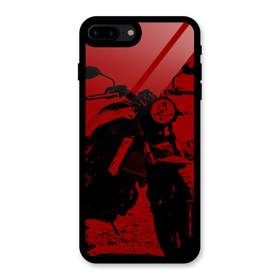 Stylish Ride Red Glass Back Case for iPhone 7 Plus