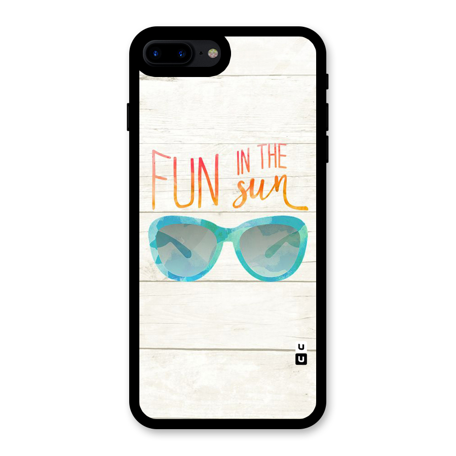 Sun Fun Glass Back Case for iPhone 7 Plus