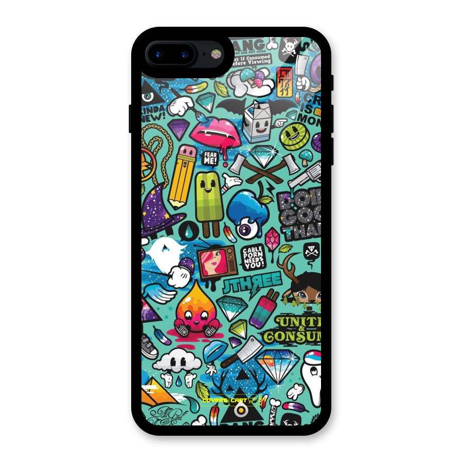 Sweet Candies Glass Back Case for iPhone 7 Plus