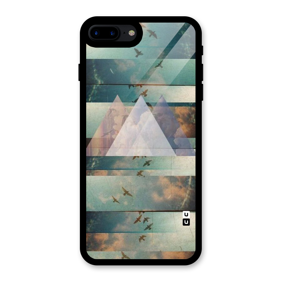 Three Triangles Glass Back Case for iPhone 7 Plus