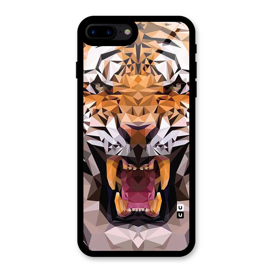 Tiger Abstract Art Glass Back Case for iPhone 7 Plus