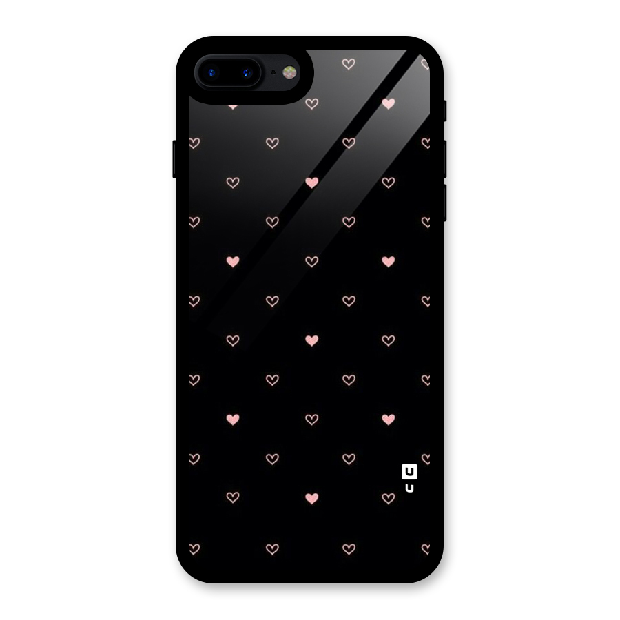 Tiny Little Pink Pattern Glass Back Case for iPhone 7 Plus