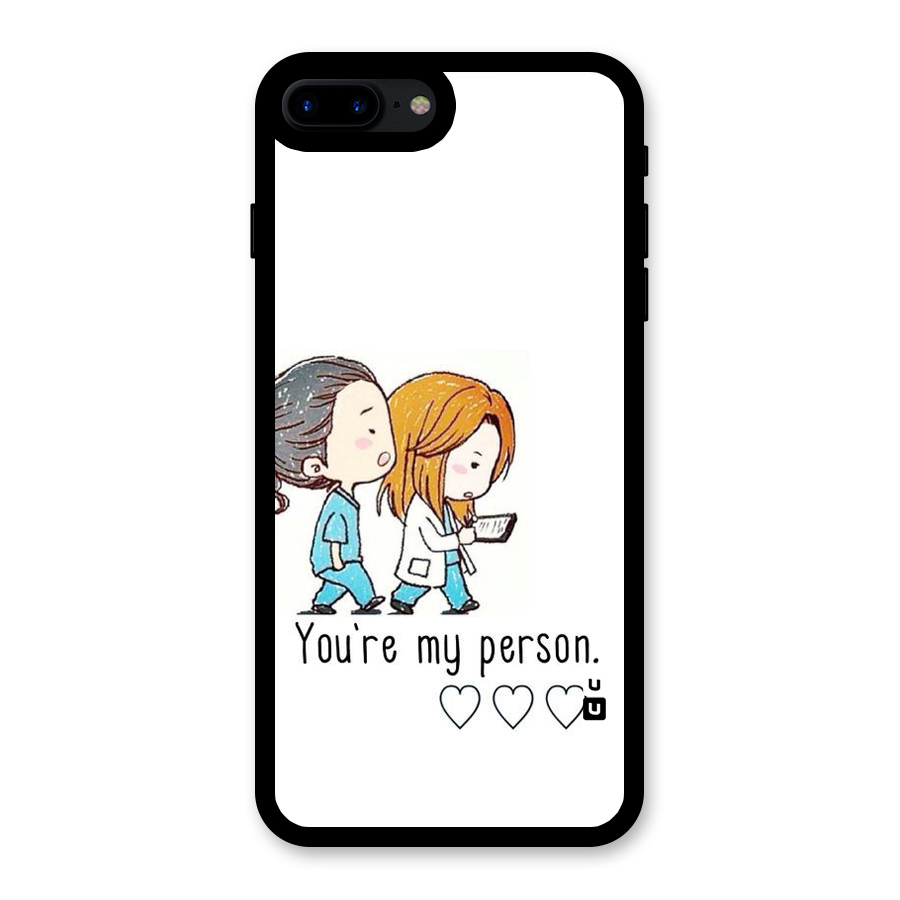 Two Friends In Coat Glass Back Case for iPhone 7 Plus