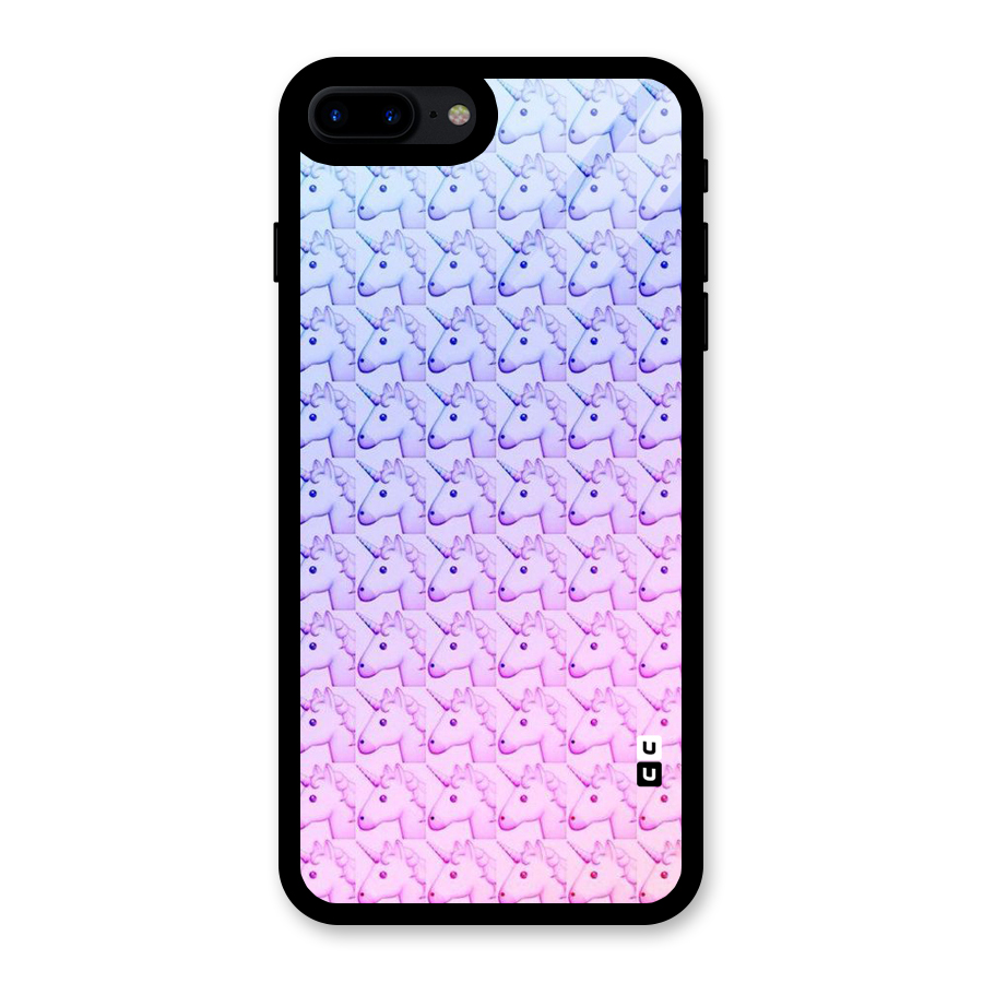 Unicorn Shade Glass Back Case for iPhone 7 Plus