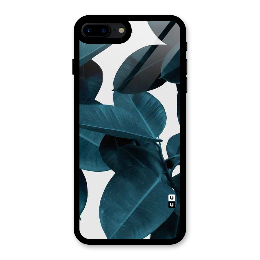 Very Aesthetic Leafs Glass Back Case for iPhone 7 Plus