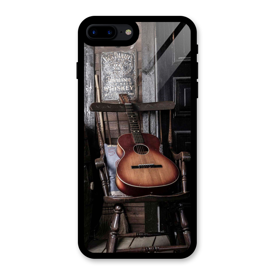 Vintage Chair Guitar Glass Back Case for iPhone 7 Plus
