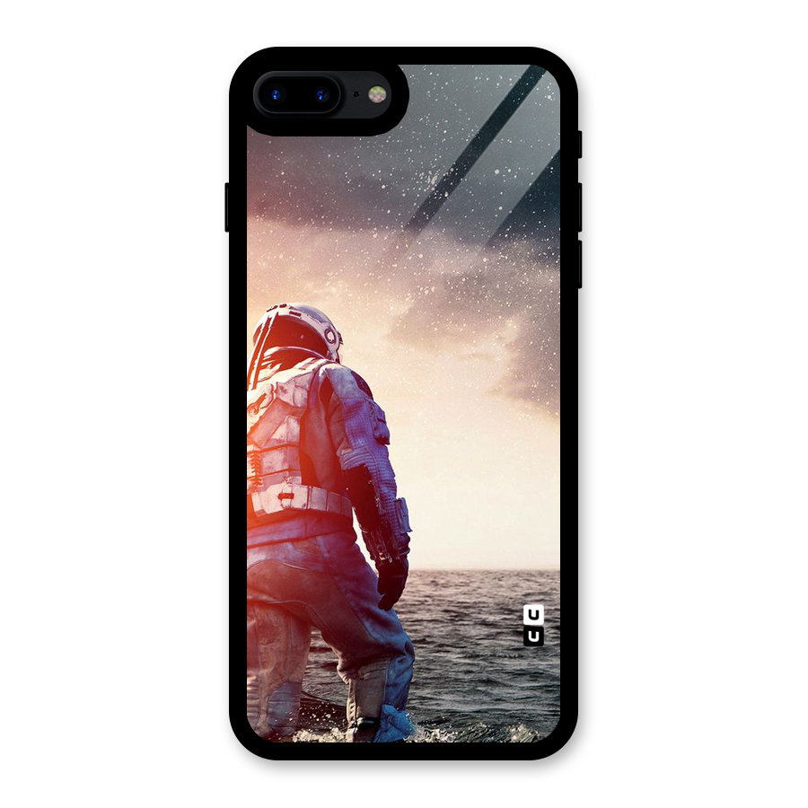 Water Astronaut Glass Back Case for iPhone 7 Plus