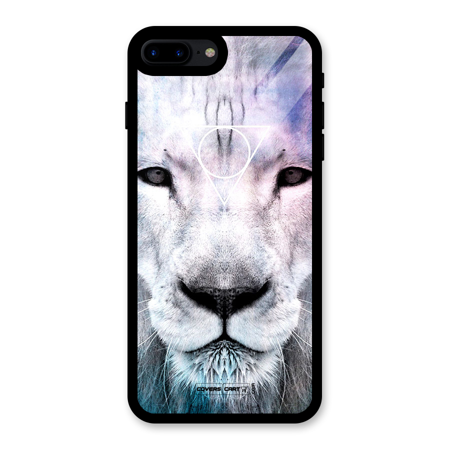 White Lion Glass Back Case for iPhone 7 Plus