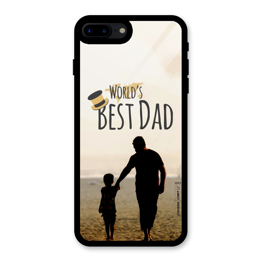 Worlds Best Dad Glass Back Case for iPhone 7 Plus