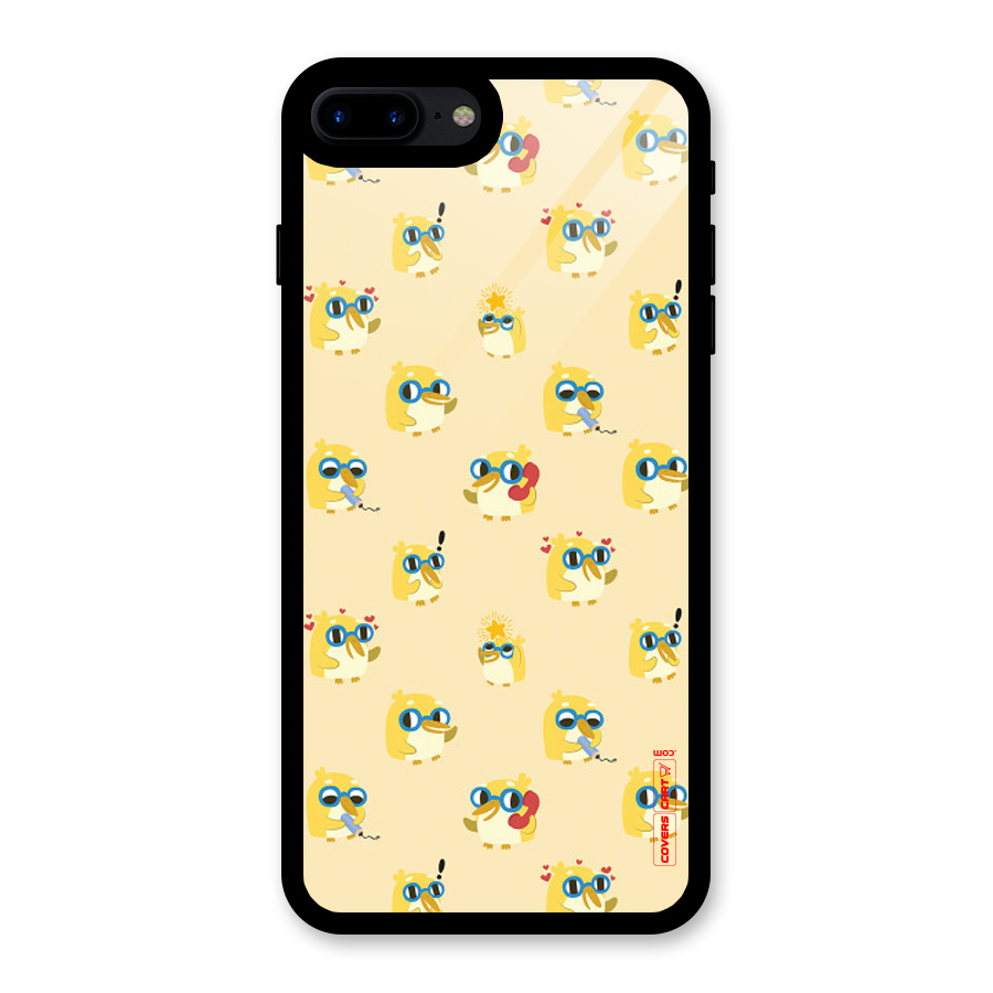 Yellow Parrot Glass Back Case for iPhone 7 Plus