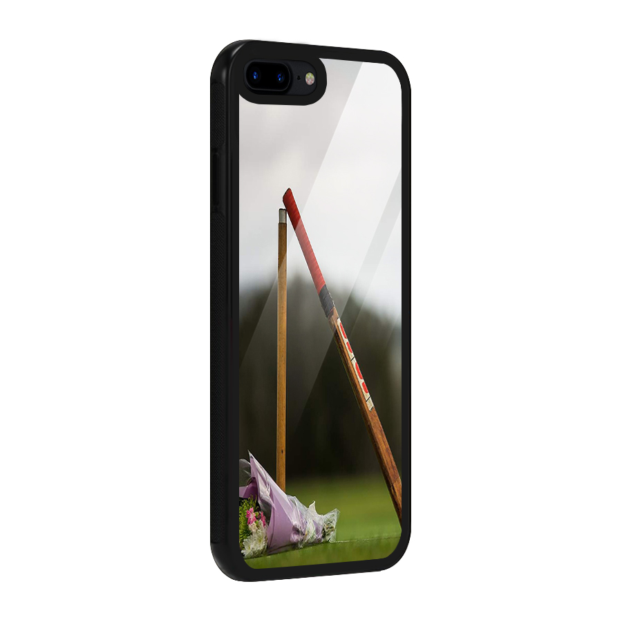 Bat Wicket Glass Back Case for iPhone 7 Plus
