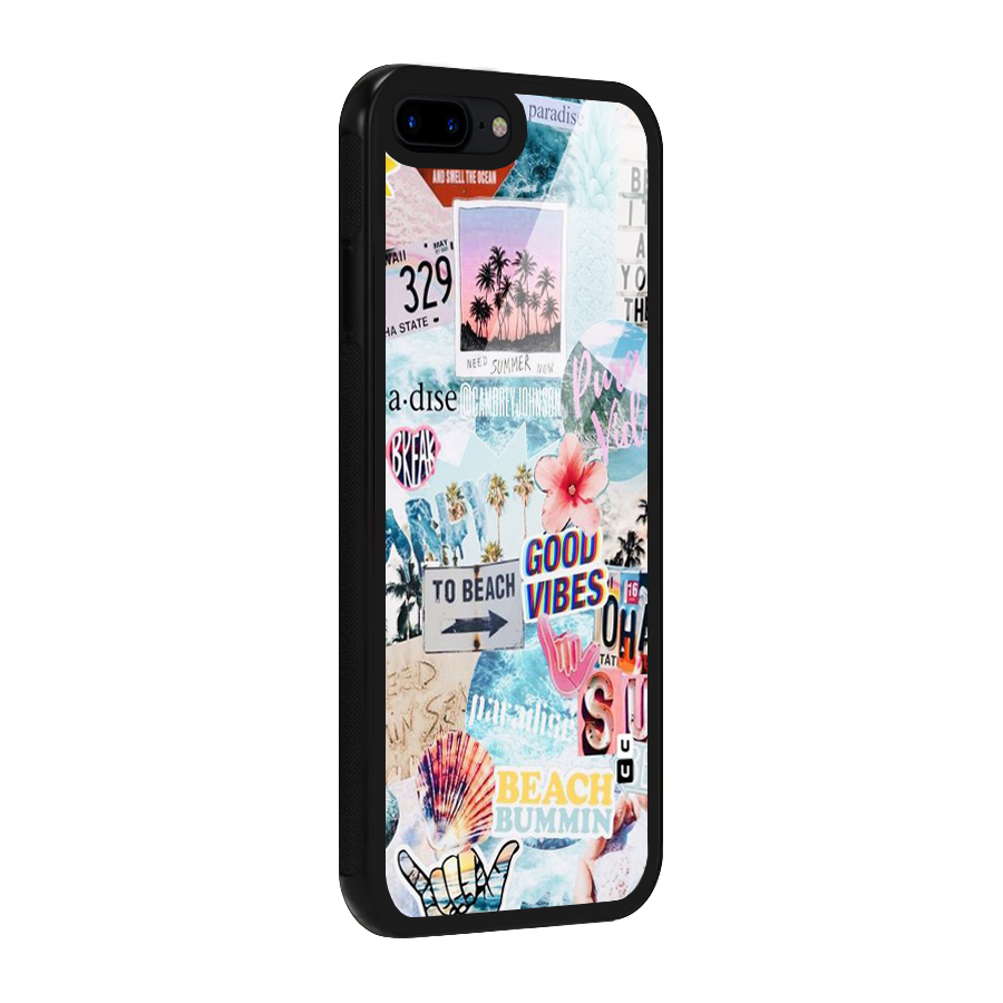 Beaching Life Glass Back Case for iPhone 7 Plus