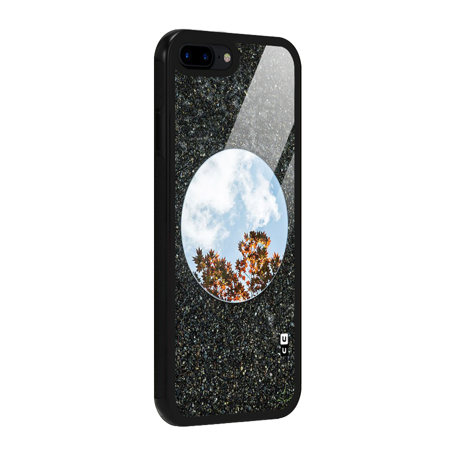 Beautiful Sky Leaves Glass Back Case for iPhone 7 Plus