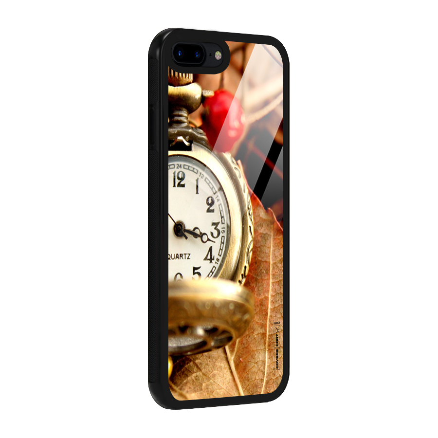 Cherry And Clock Glass Back Case for iPhone 7 Plus