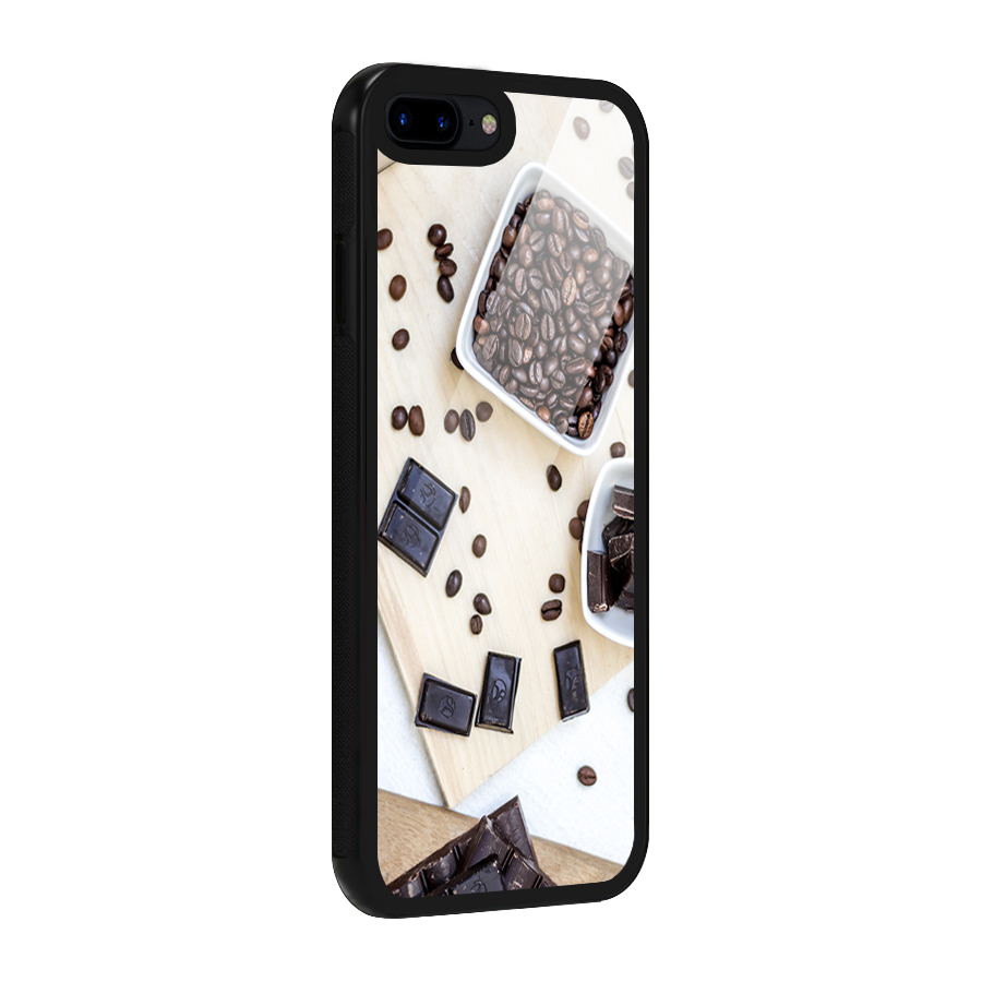 Coffee Beans and Chocolate Glass Back Case for iPhone 7 Plus