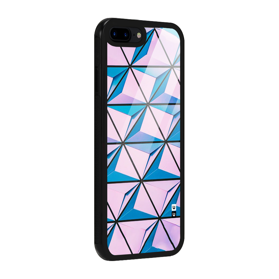Crystal Abstract Glass Back Case for iPhone 7 Plus