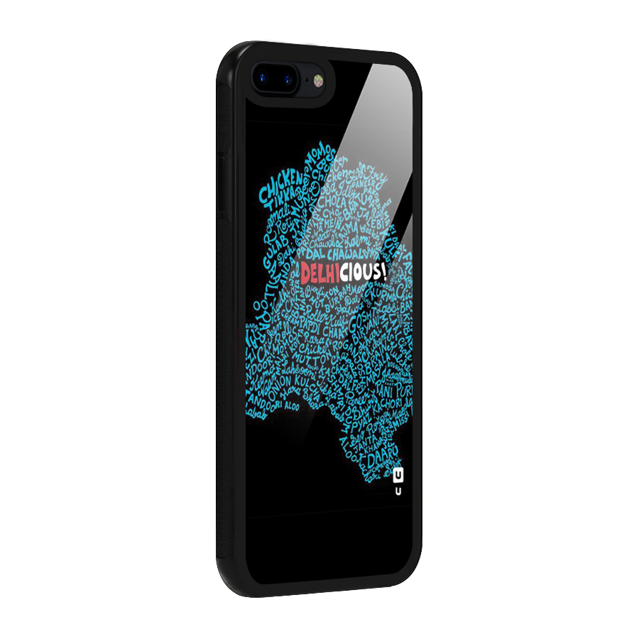Delhicious Glass Back Case for iPhone 7 Plus