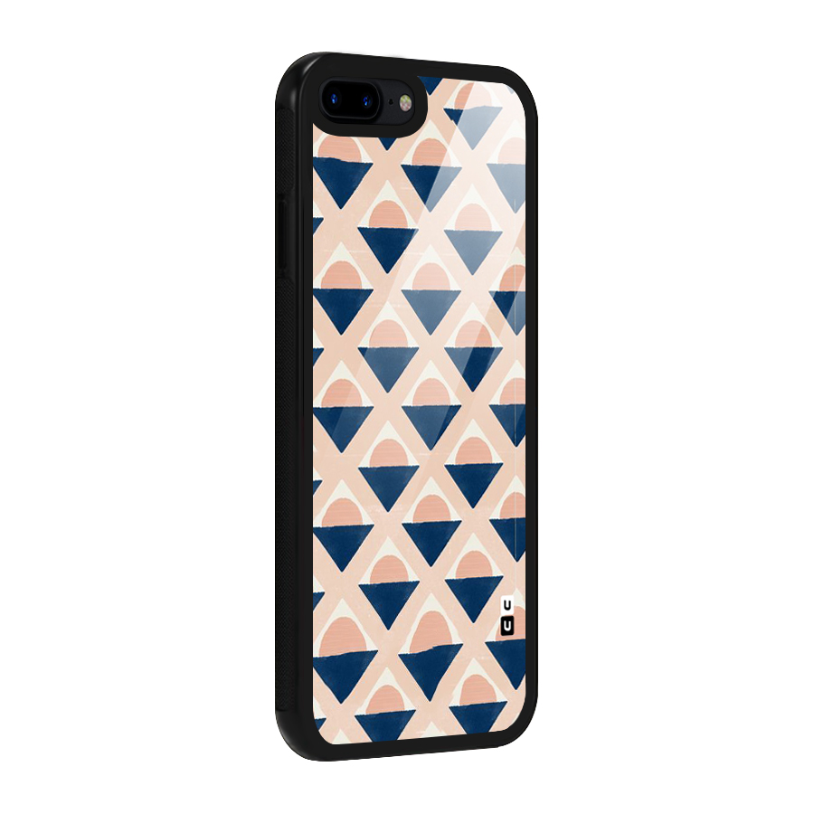 Diamond Circle Pattern Glass Back Case for iPhone 7 Plus