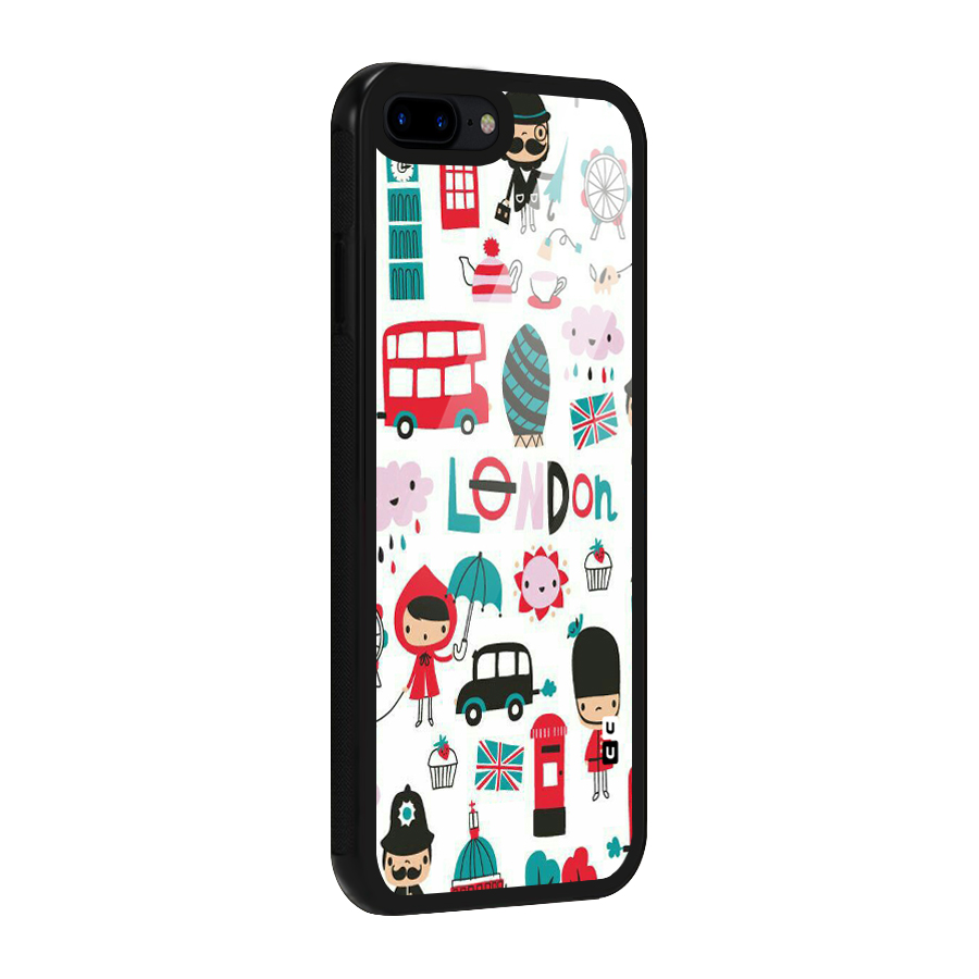 Double Decker Glass Back Case for iPhone 7 Plus