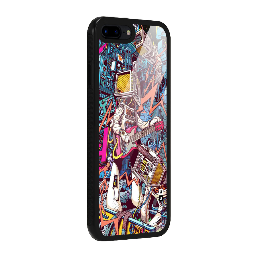 Electric Colors Glass Back Case for iPhone 7 Plus