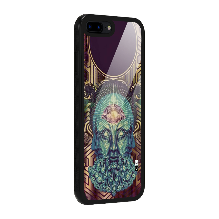 Eye Design Glass Back Case for iPhone 7 Plus