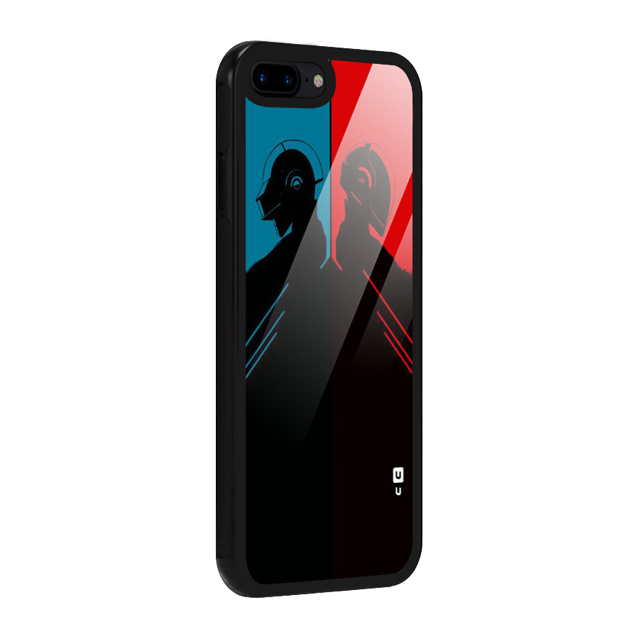 Fight Colours Glass Back Case for iPhone 7 Plus