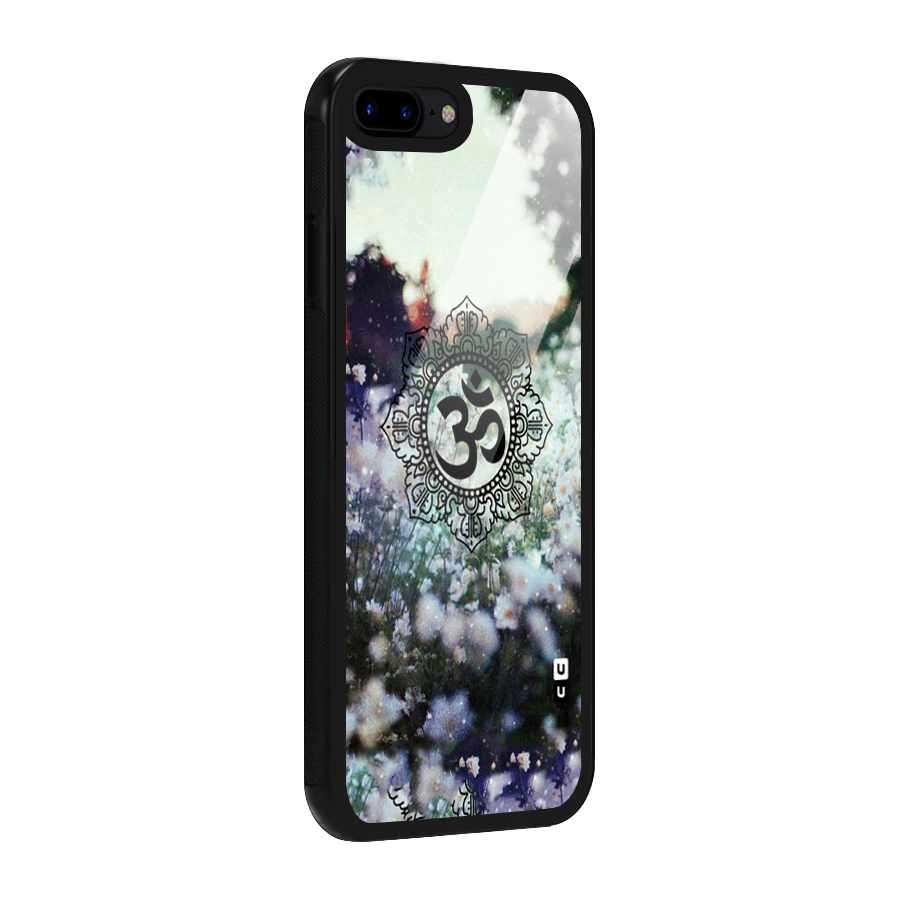 Floral Pray Glass Back Case for iPhone 7 Plus