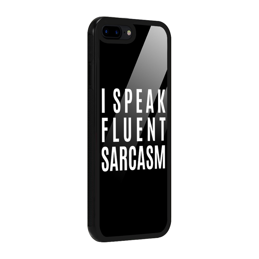Fluent Sarcasm Glass Back Case for iPhone 7 Plus