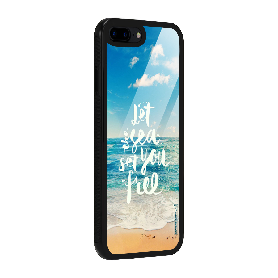 Free Sea Glass Back Case for iPhone 7 Plus