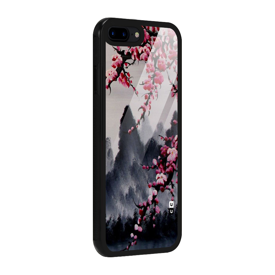 Hills And Blossoms Glass Back Case for iPhone 7 Plus