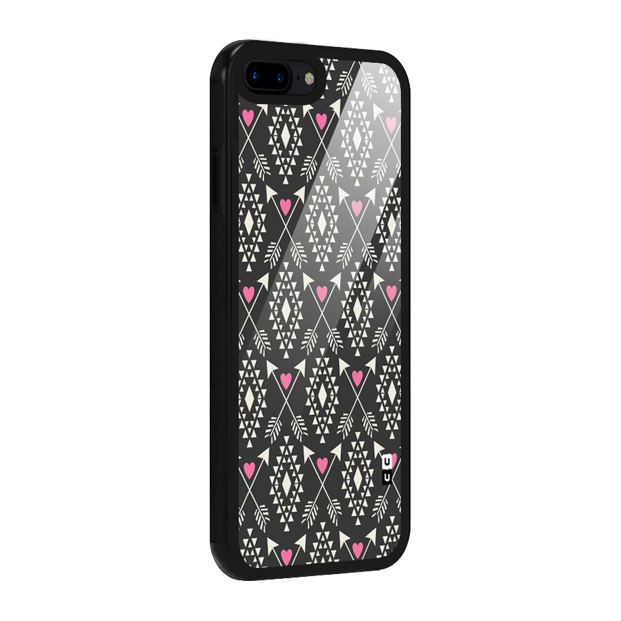 Hit Arrow Love Glass Back Case for iPhone 7 Plus