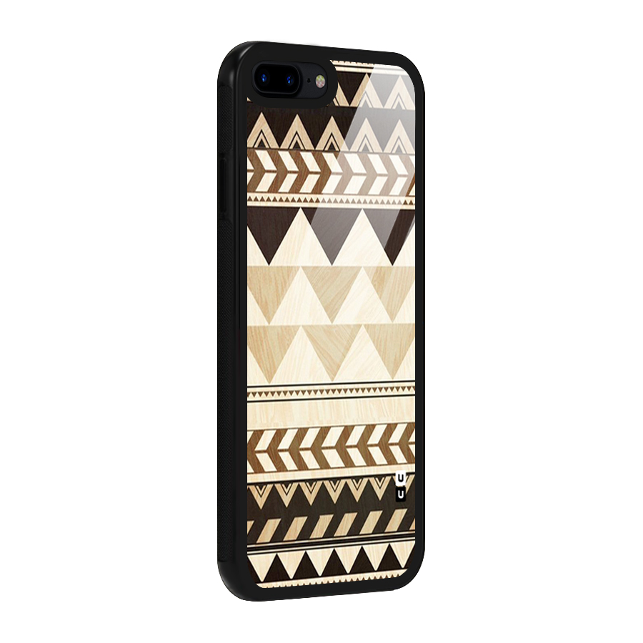 Indie Pattern Work Glass Back Case for iPhone 7 Plus