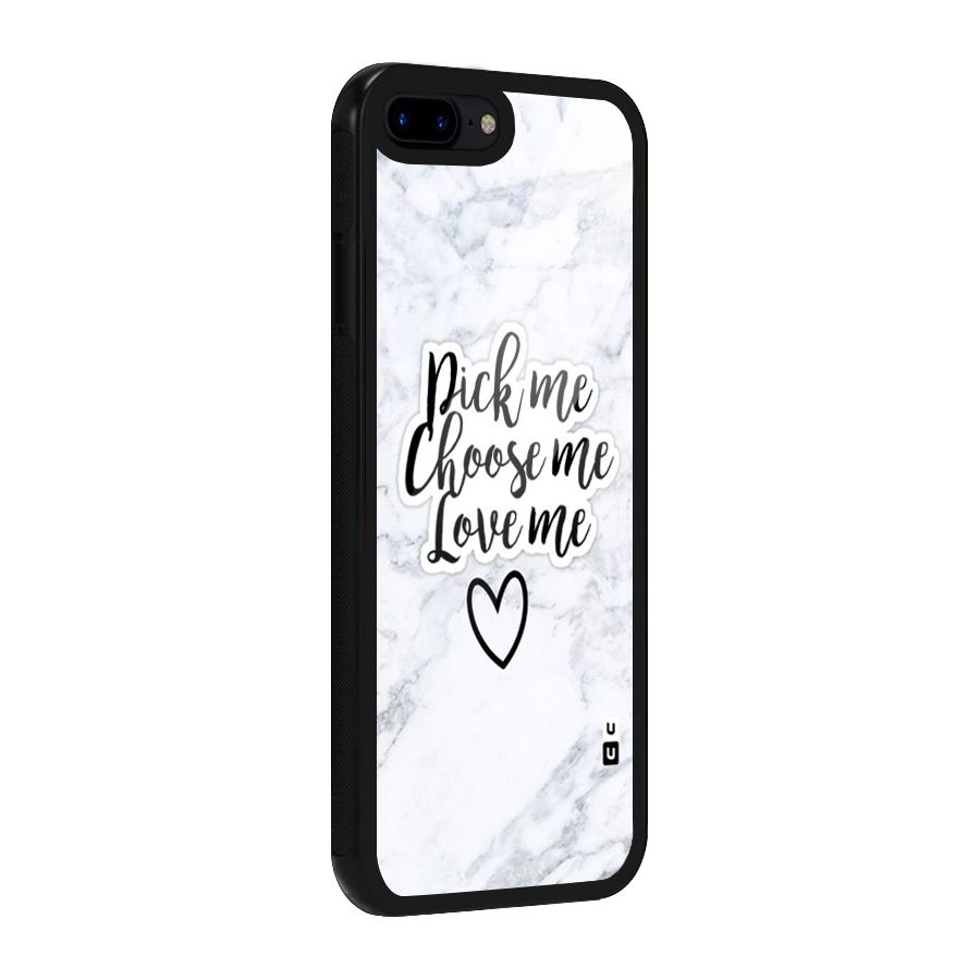 Just Me Glass Back Case for iPhone 7 Plus