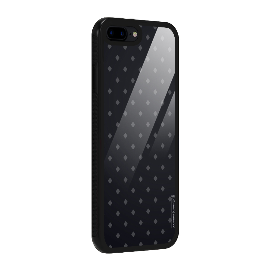 Lavish Diamond Pattern Glass Back Case for iPhone 7 Plus
