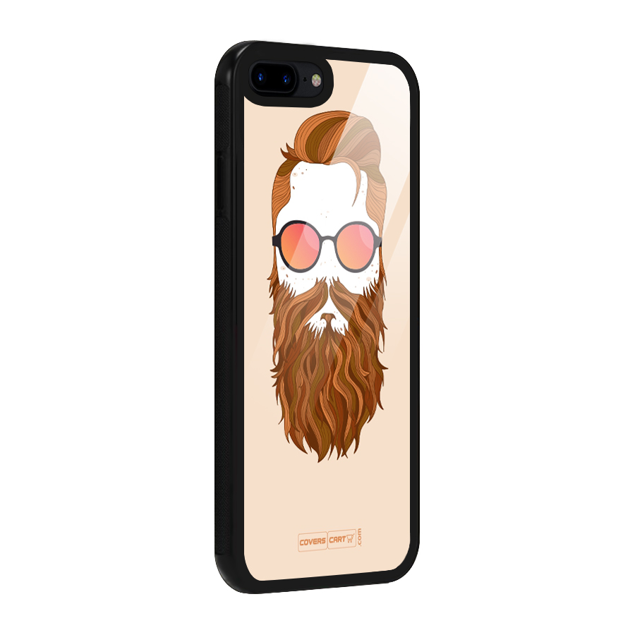 Man in Beard Glass Back Case for iPhone 7 Plus